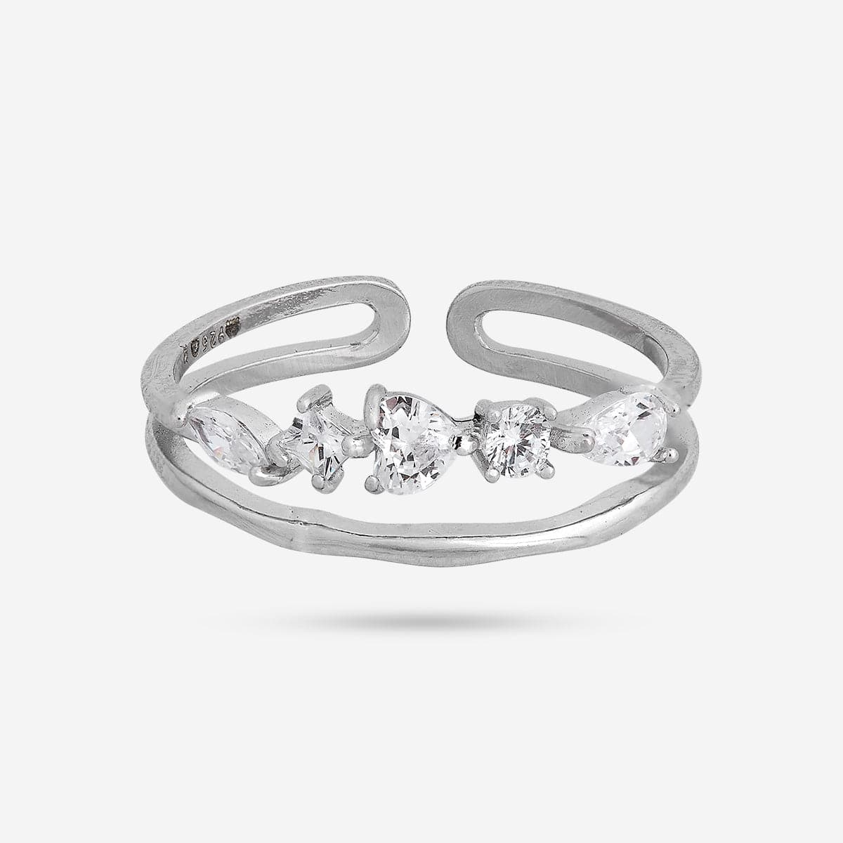 92.5 Silver Finger Ring 188314 - Image 8