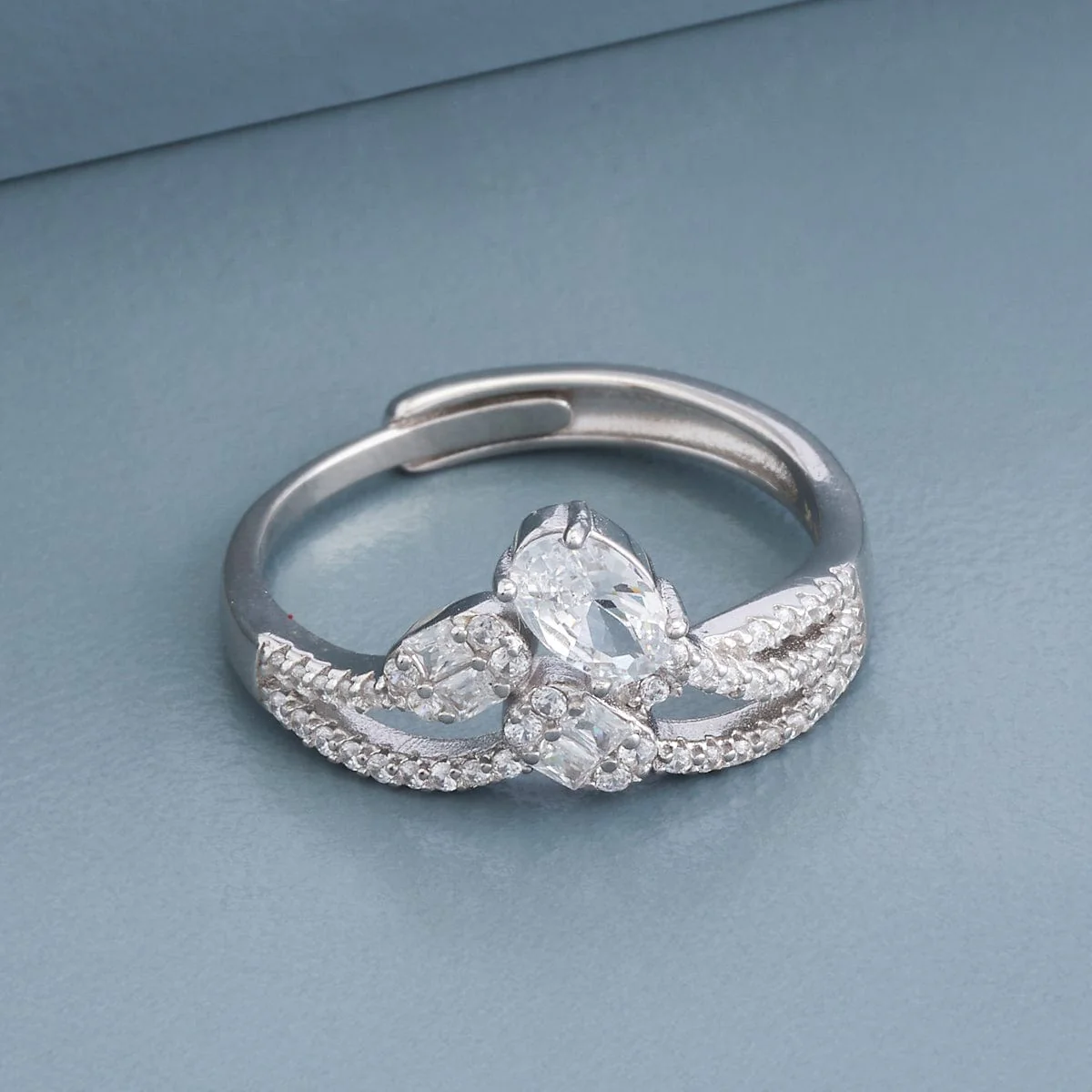 92.5 Silver Finger Ring 191181 - Image 7
