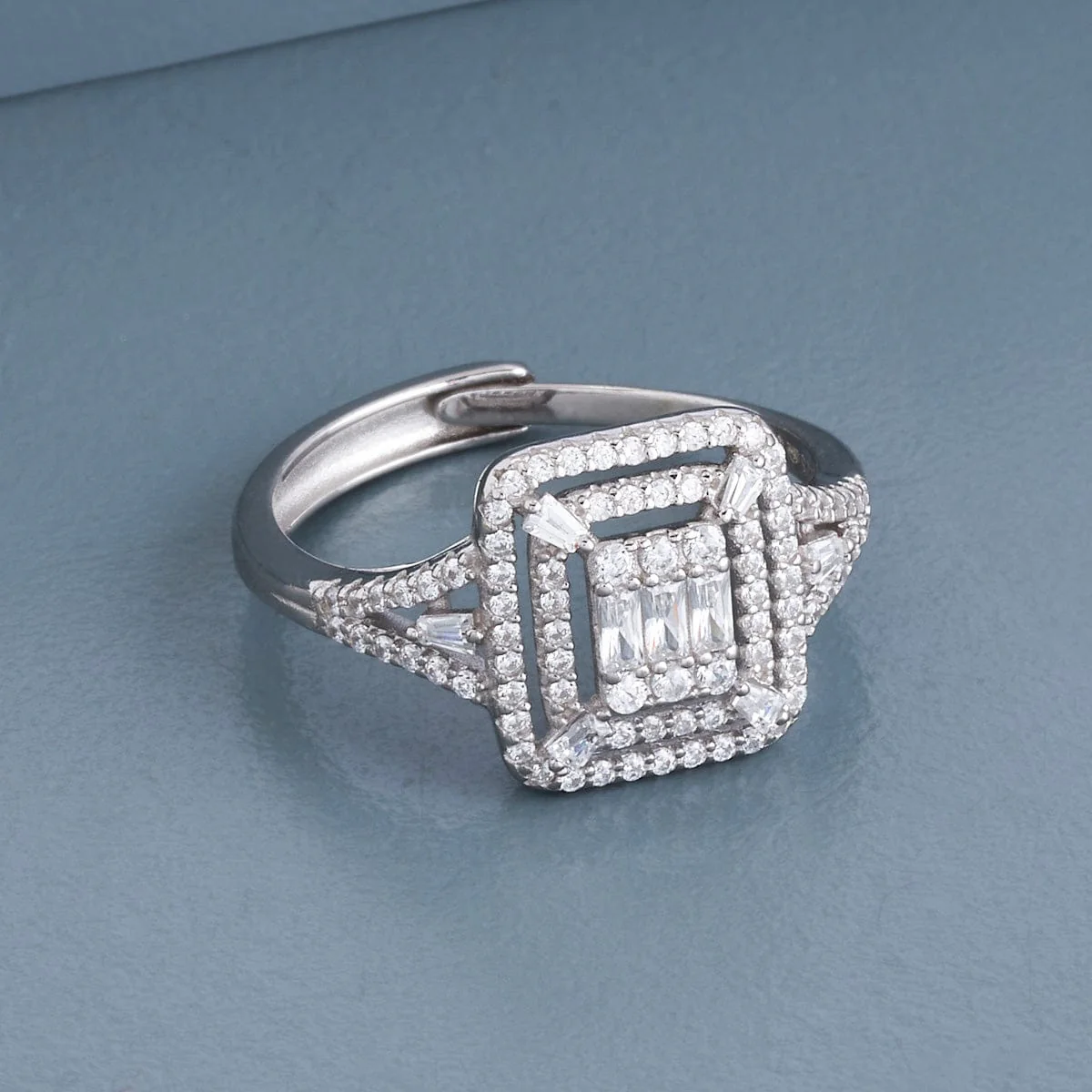92.5 Silver Finger Ring 191182 - Image 7