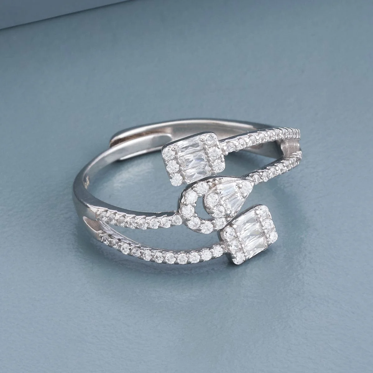 92.5 Silver Finger Ring 191184 - Image 7