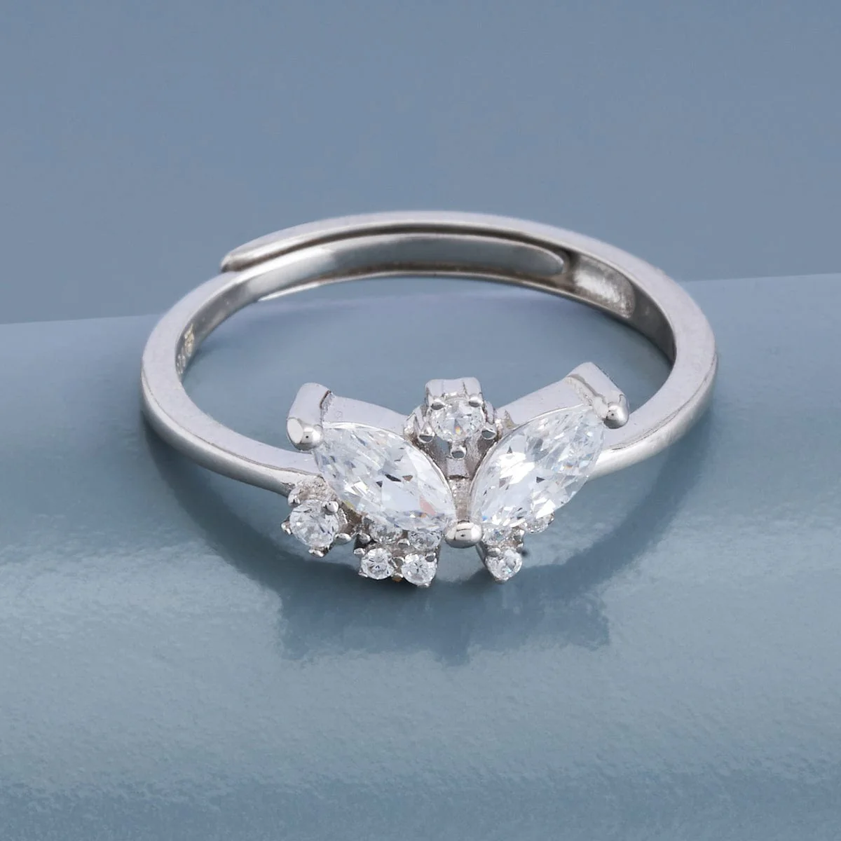 92.5 Silver Finger Ring 191193 - Image 7
