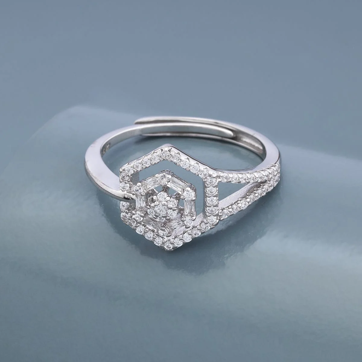 92.5 Silver Finger Ring 191249 - Image 7