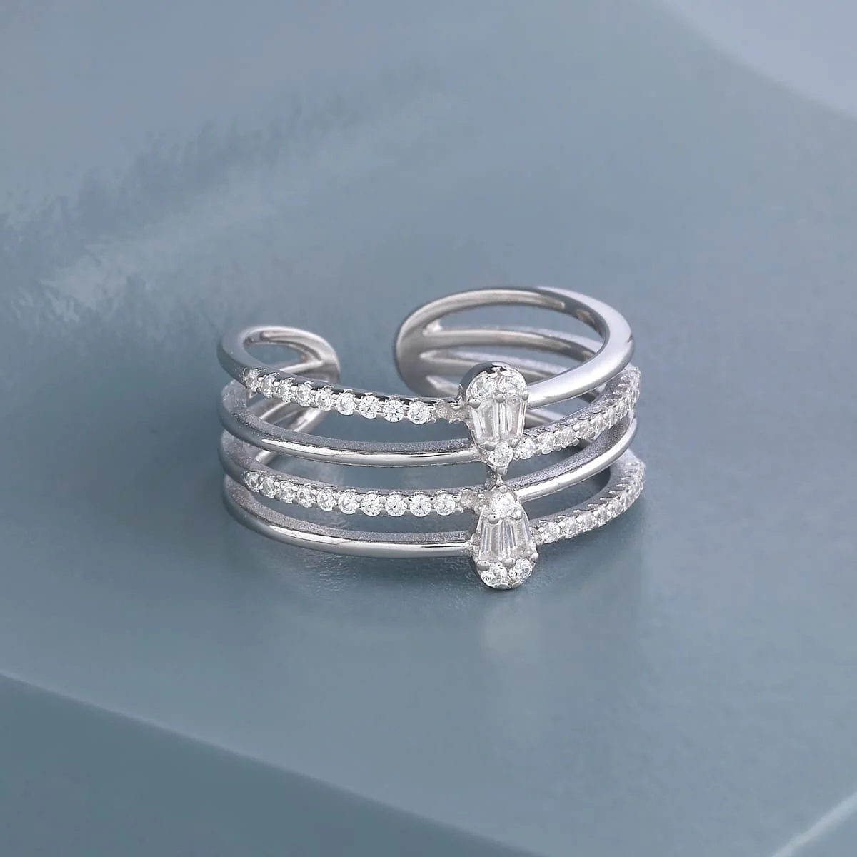 92.5 Silver Finger Ring 191252 - Image 7