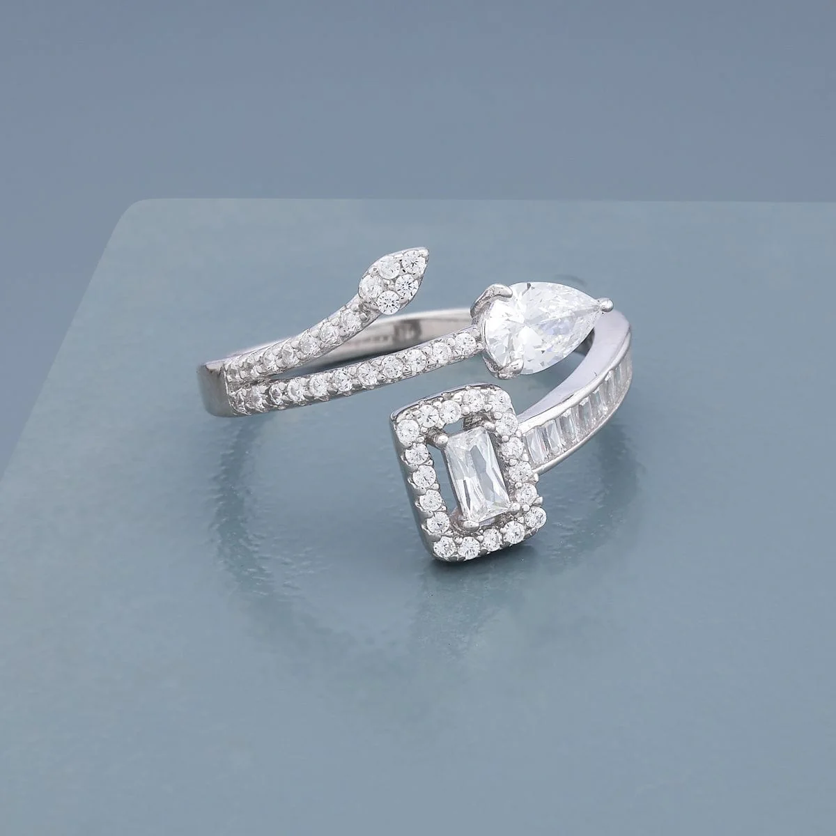 92.5 Silver Finger Ring 191255 - Image 7
