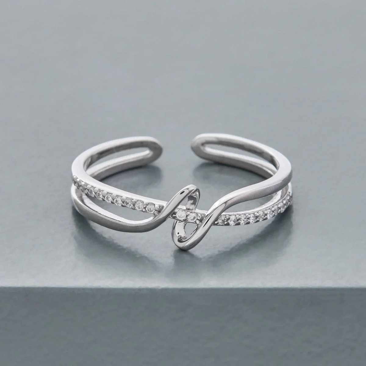 92.5 Silver Finger Ring 194124 - Image 6