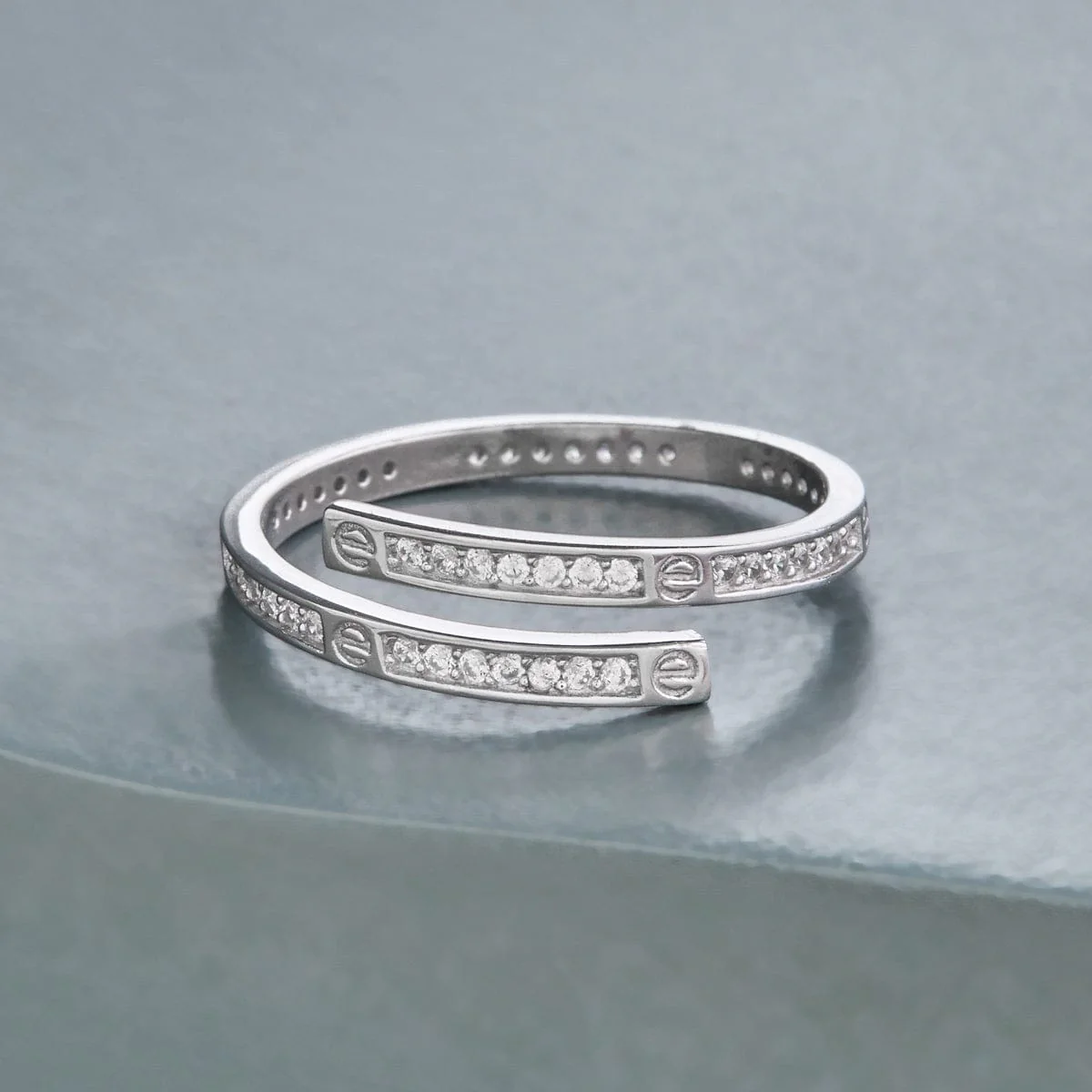 92.5 Silver Finger Ring 194125 - Image 7