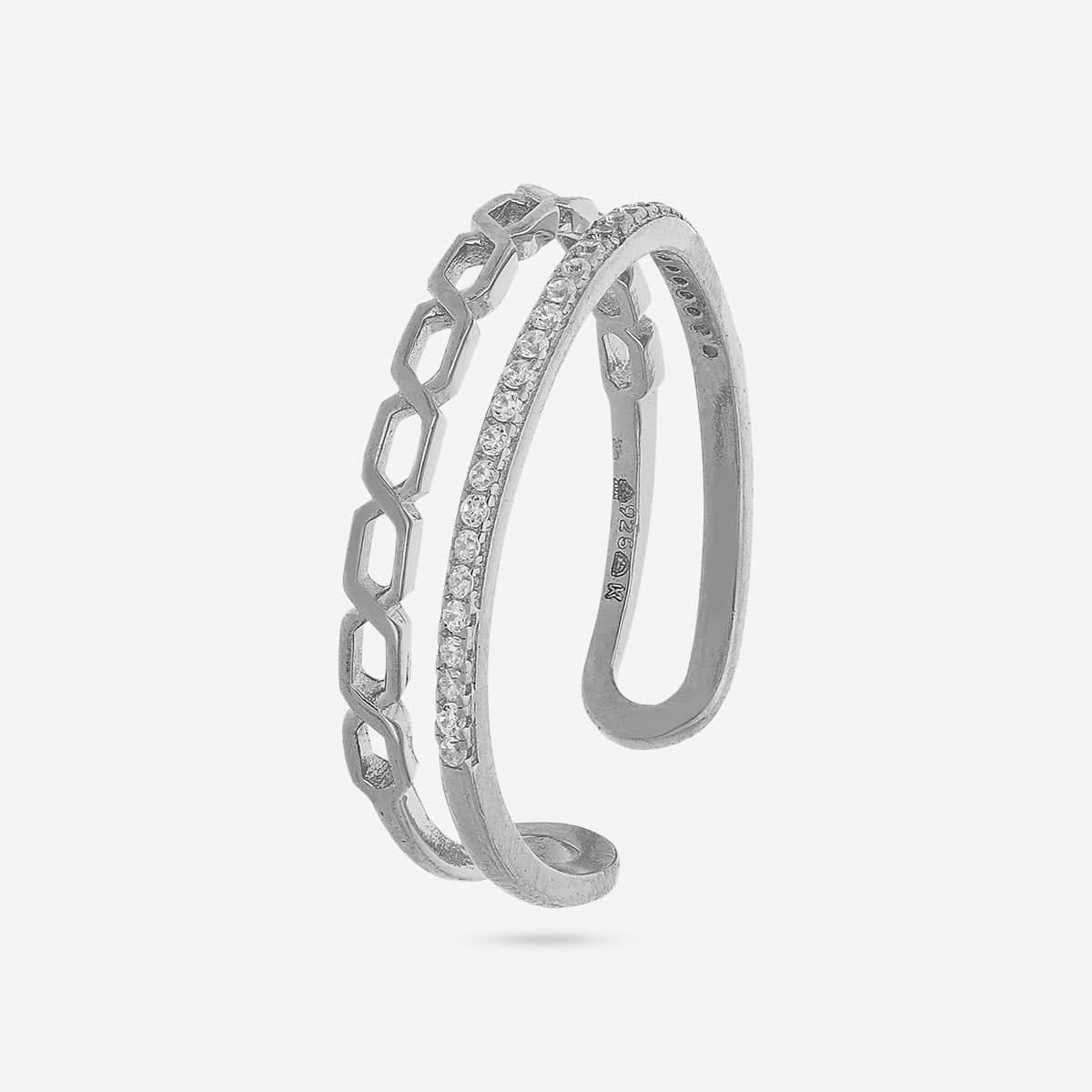 92.5 Silver Finger Ring 194129 - Image 5