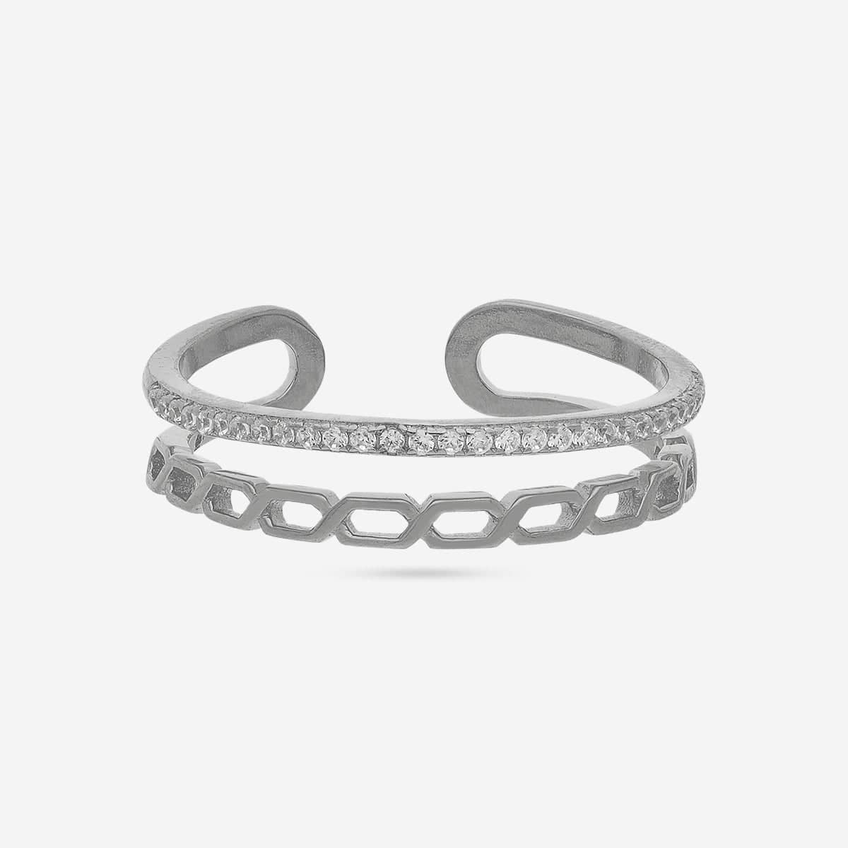 92.5 Silver Finger Ring 194129 - Image 8