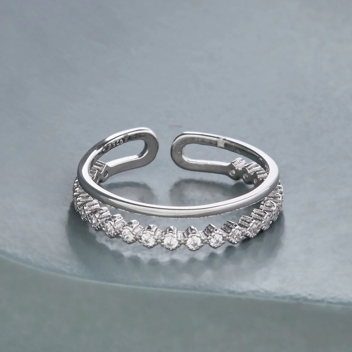 92.5 Silver Finger Ring 194133 - Image 6