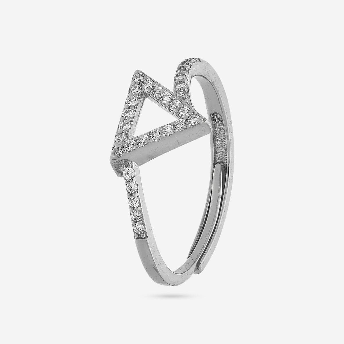 92.5 Silver Finger Ring 194194 - Image 6