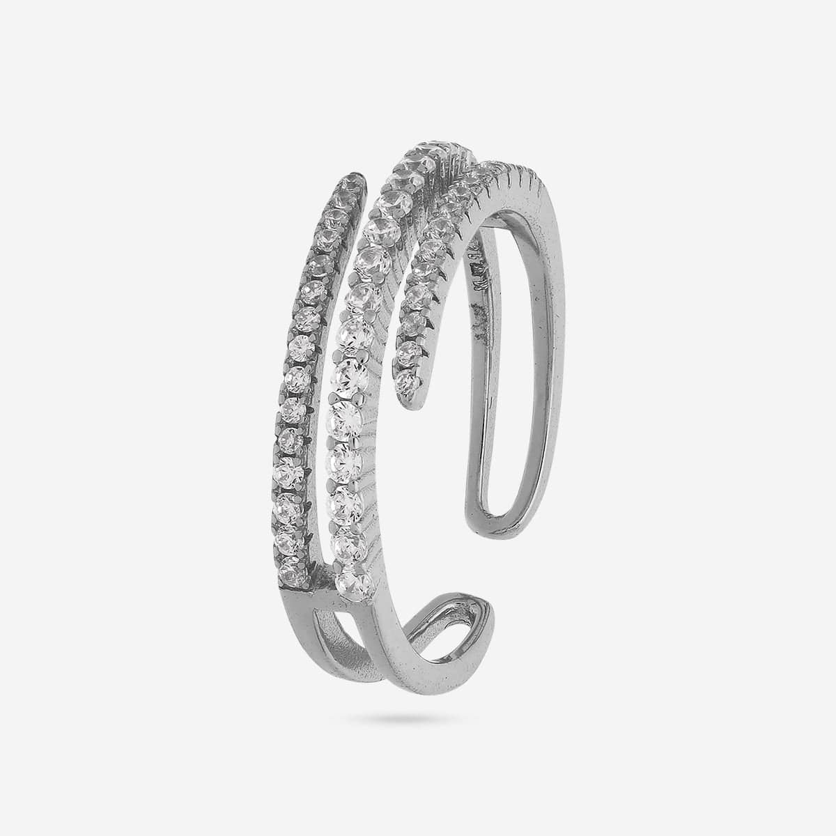 92.5 Silver Finger Ring 194249 - Image 6