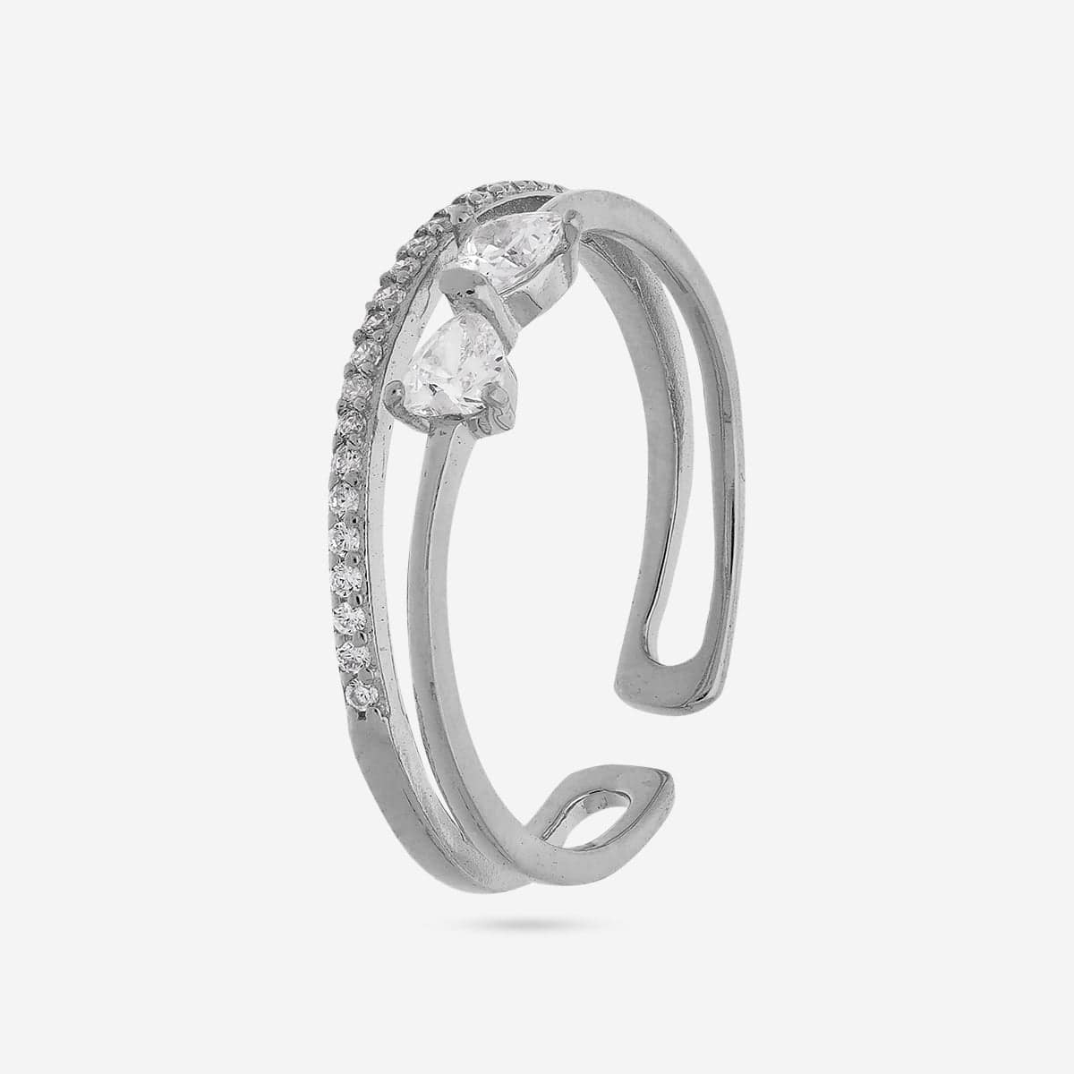 92.5 Silver Finger Ring 194383 - Image 6
