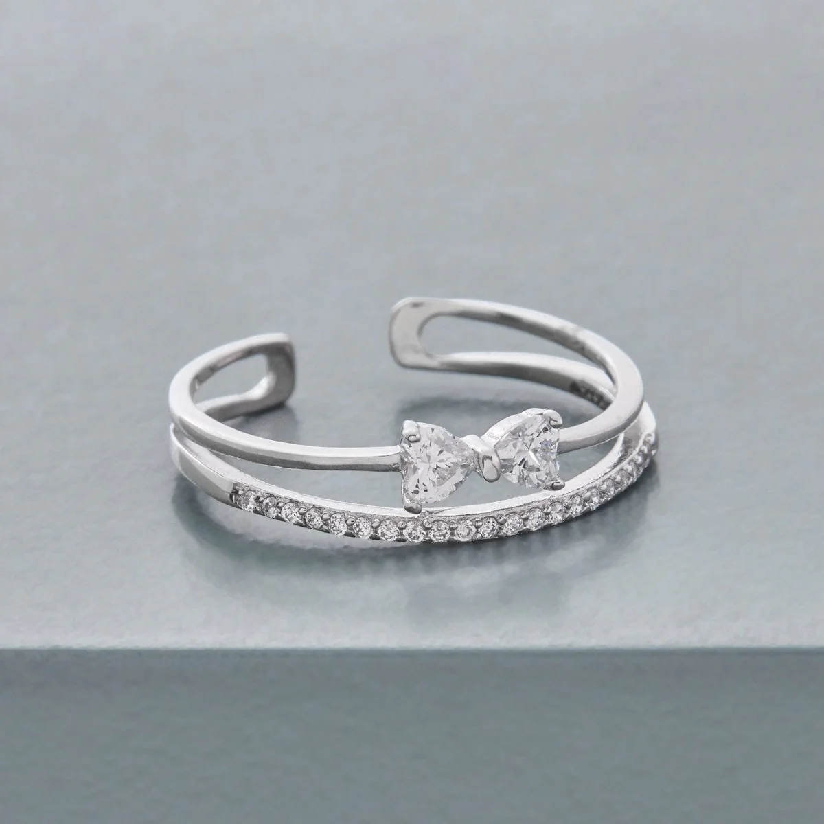92.5 Silver Finger Ring 194383 - Image 7