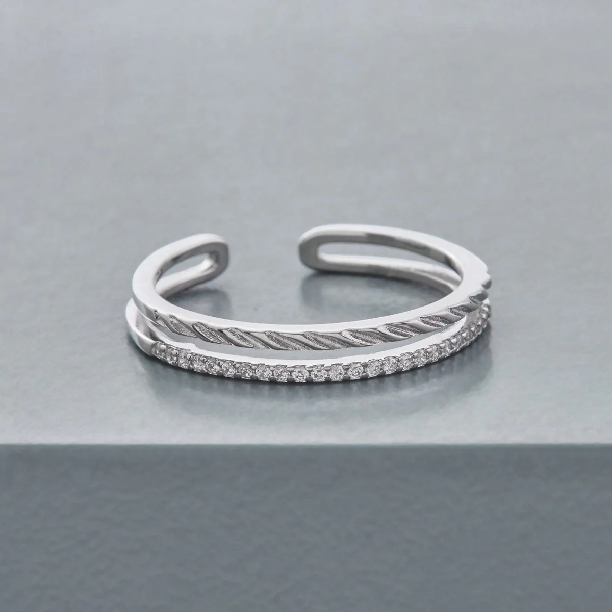 92.5 Silver Finger Ring 194387 - Image 6
