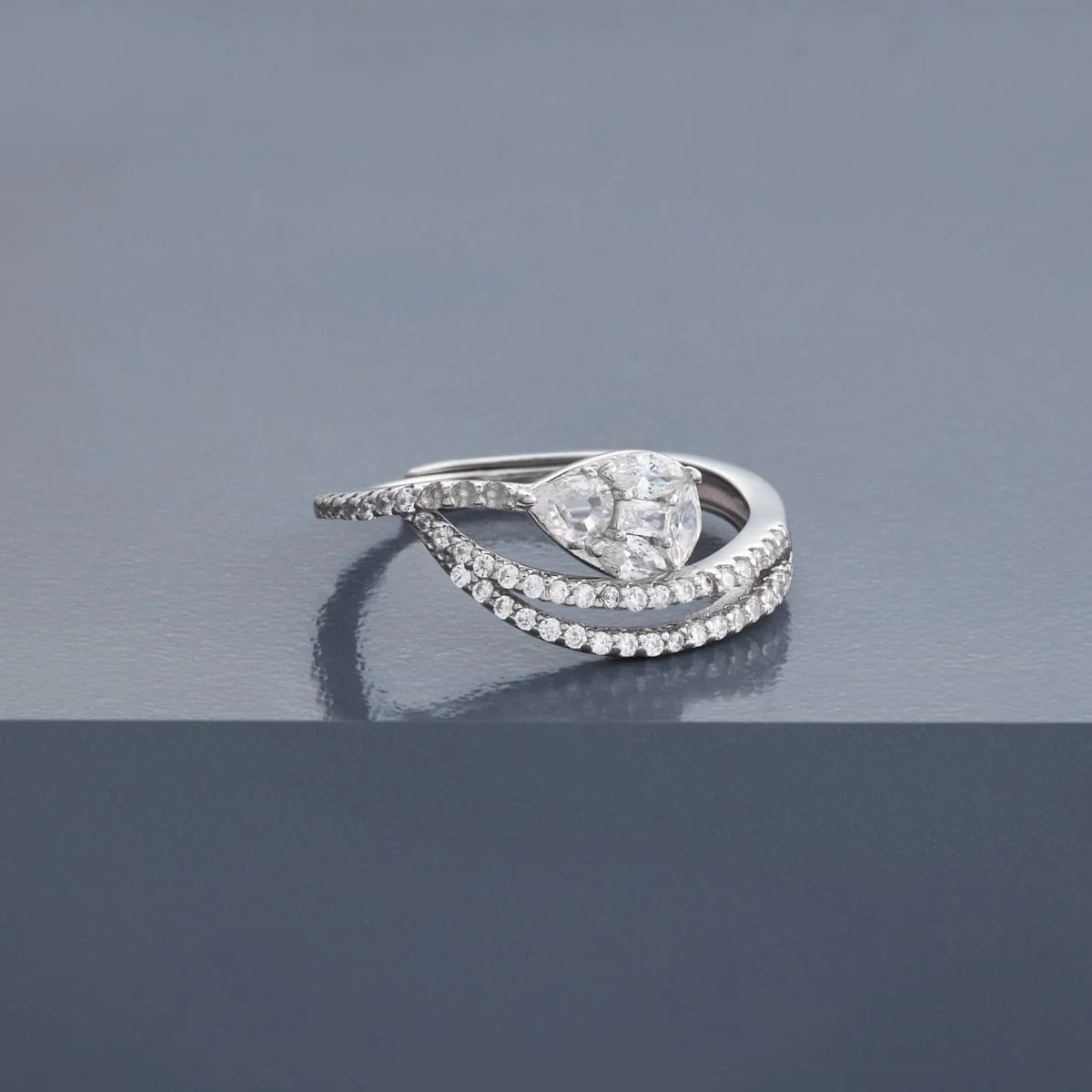 92.5 Silver Finger Ring 194838 - Image 6