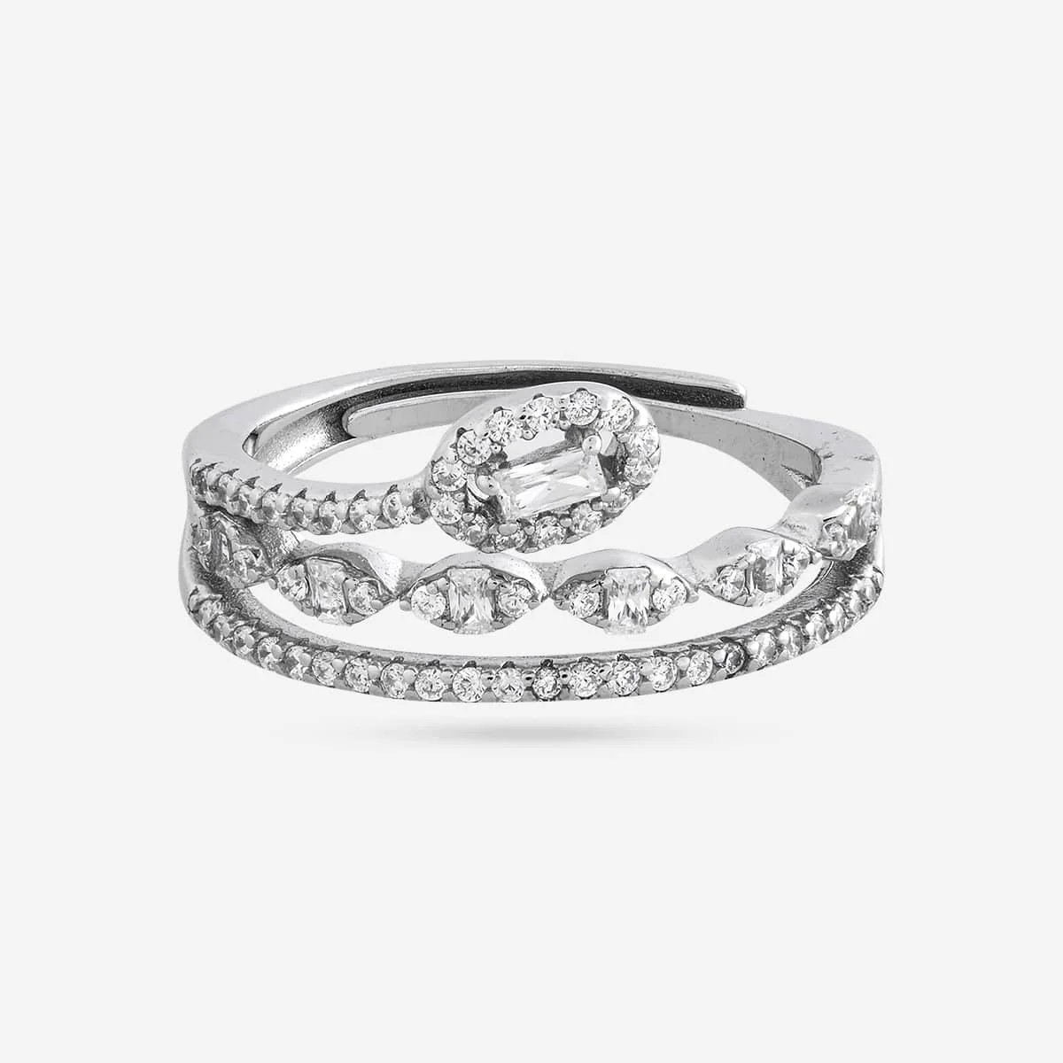92.5 Silver Finger Ring 194839 - Image 7