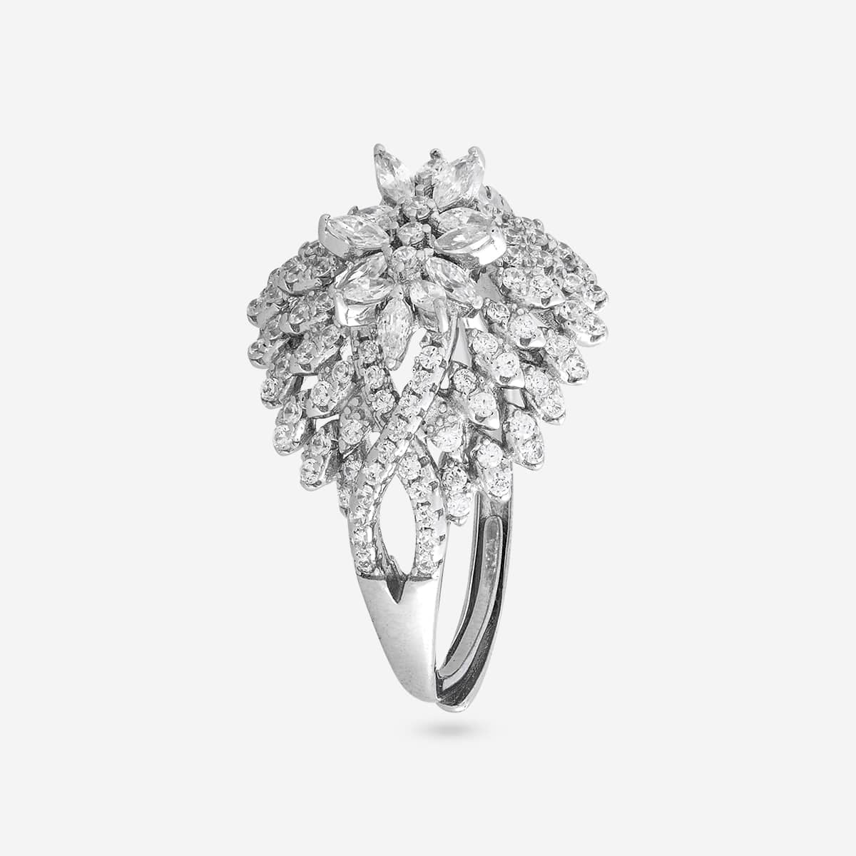 92.5 Silver Finger Ring 194841 - Image 5