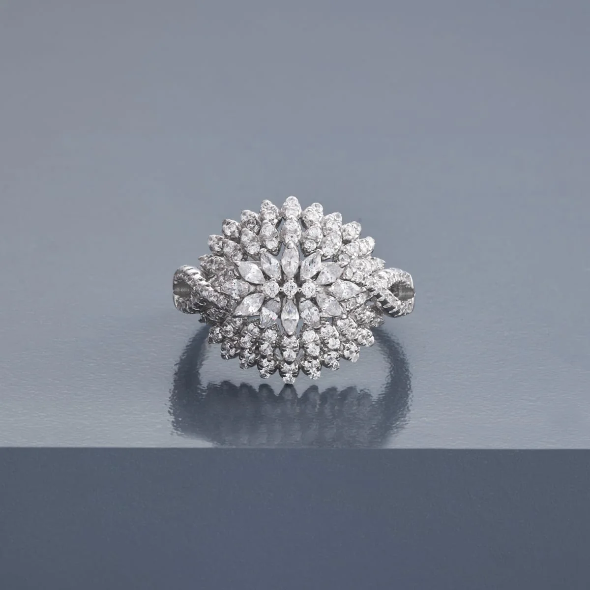 92.5 Silver Finger Ring 194841 - Image 6