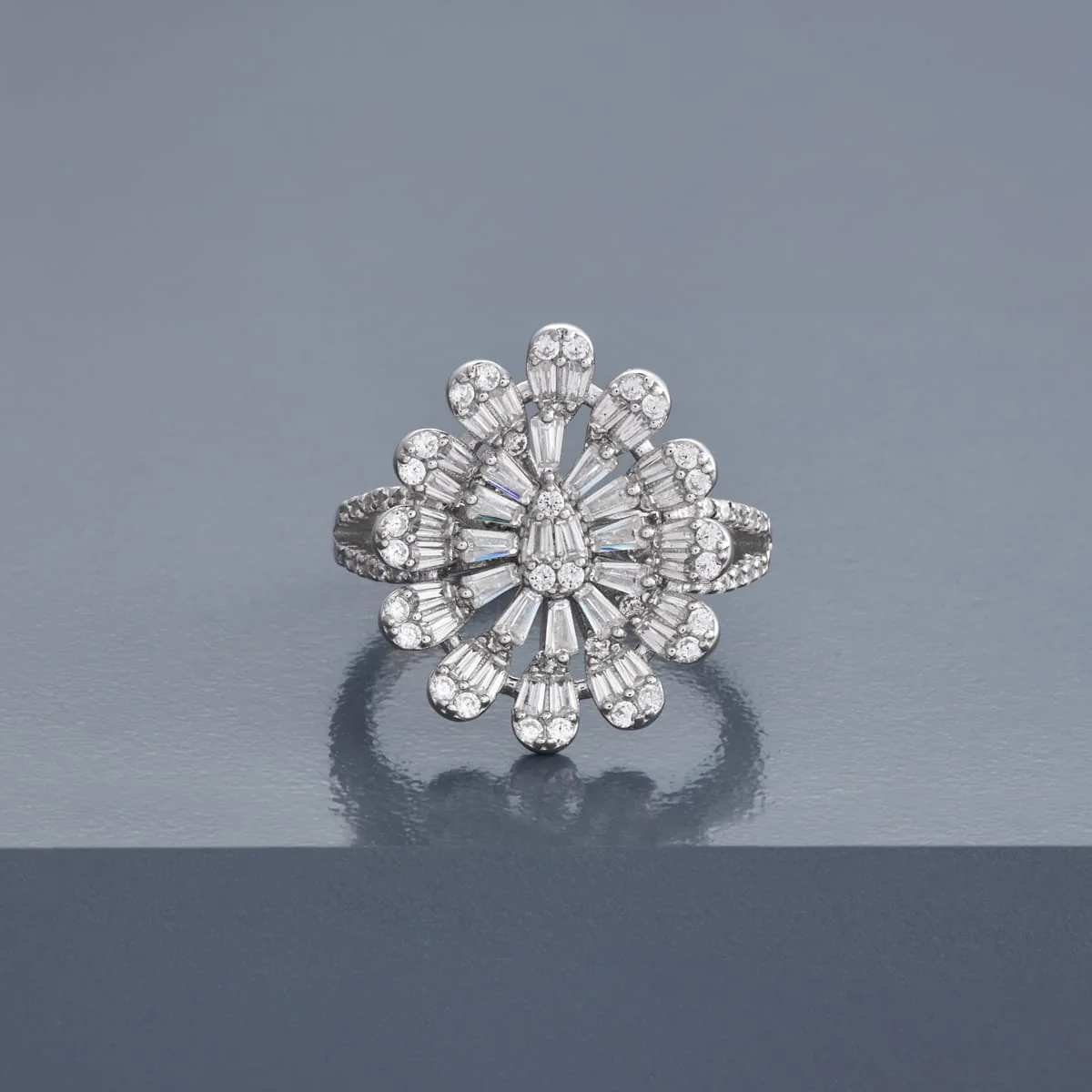 92.5 Silver Finger Ring 194848 - Image 6