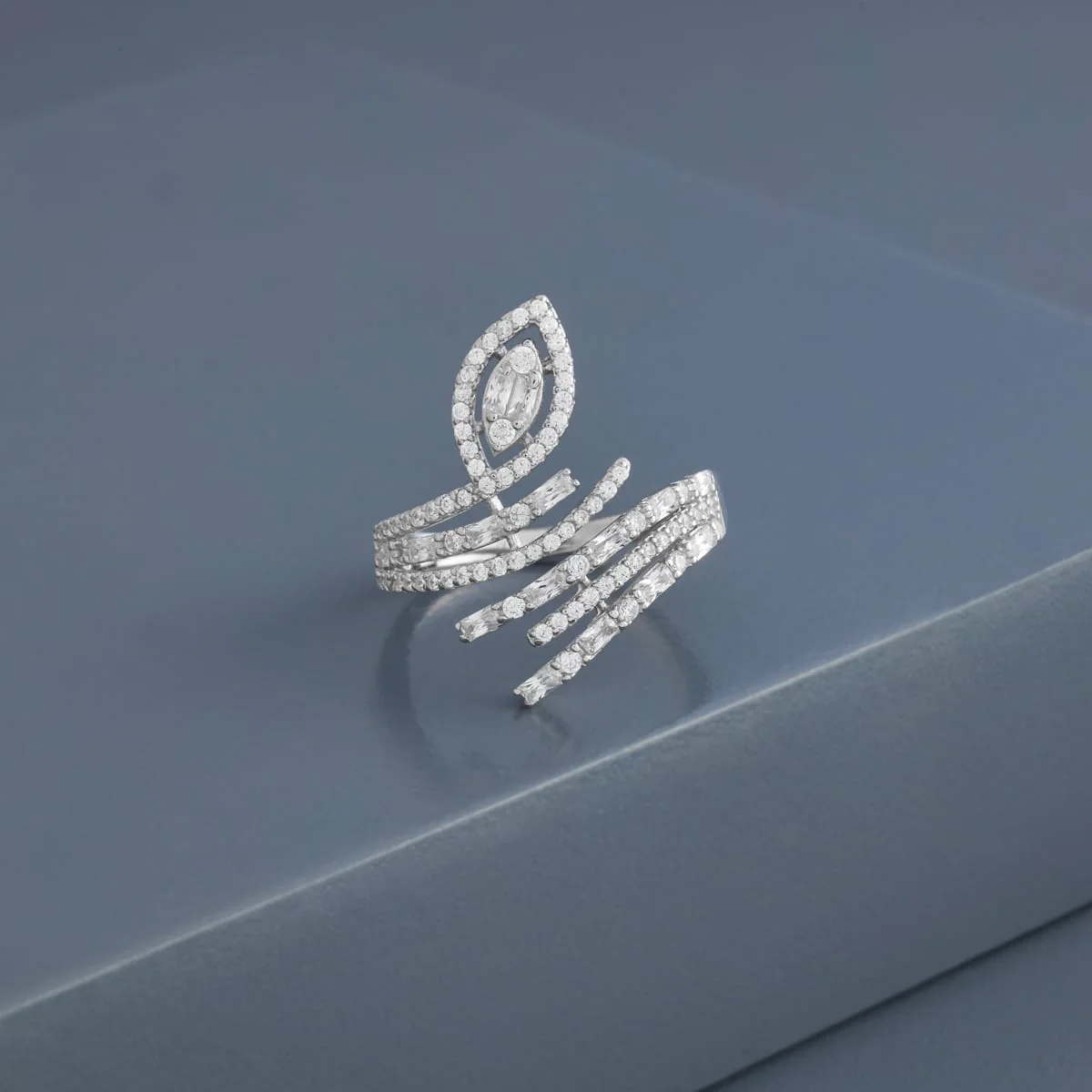 92.5 Silver Finger Ring 194857 - Image 6