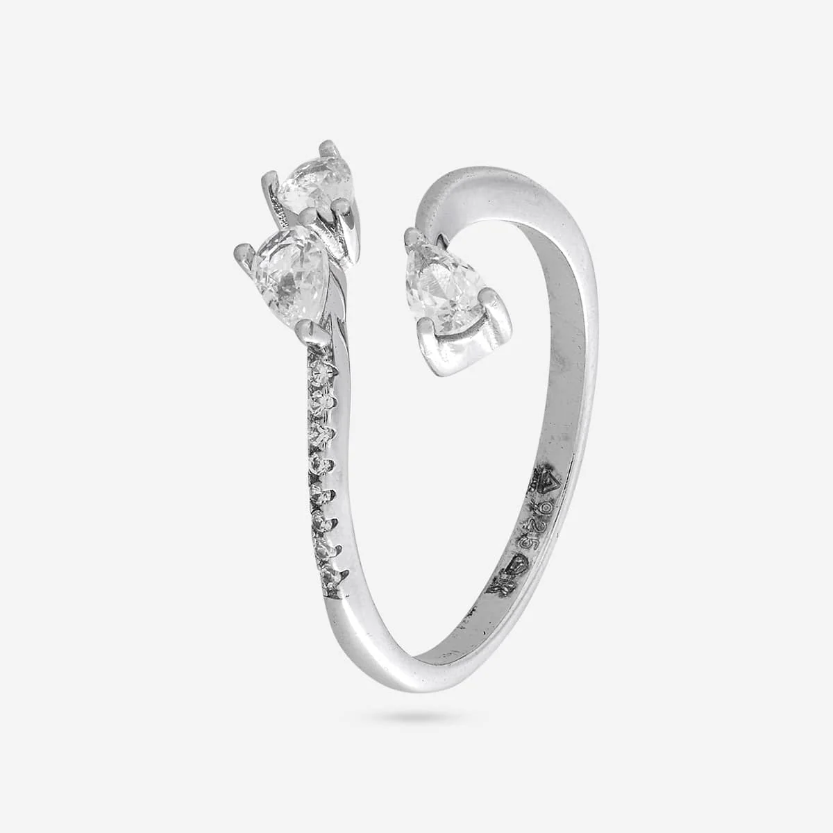92.5 Silver Finger Ring 194859 - Image 5