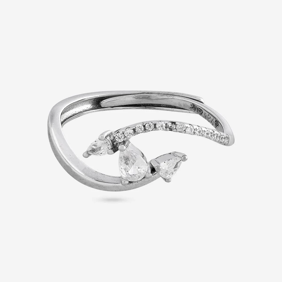 92.5 Silver Finger Ring 194861 - Image 7