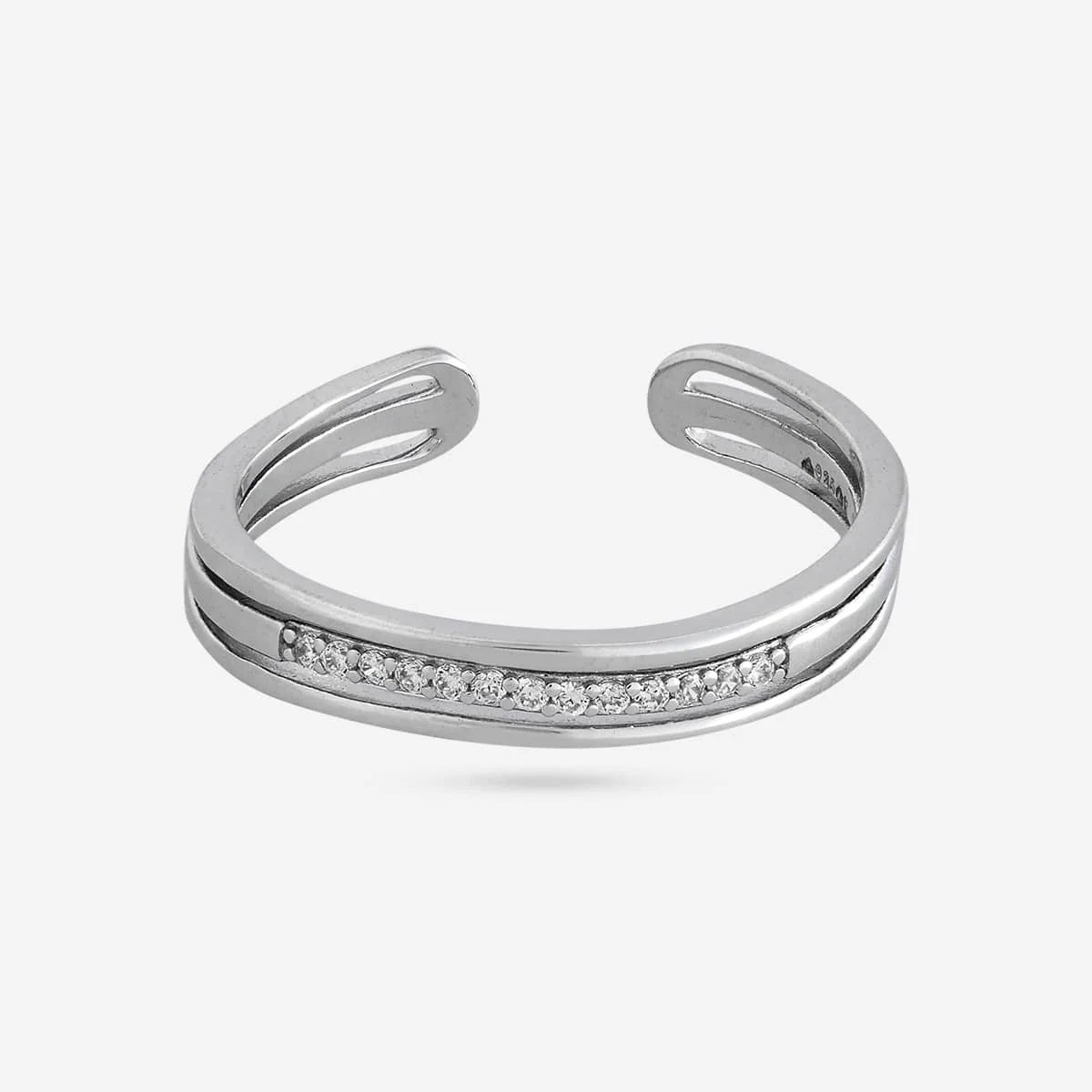 92.5 Silver Finger Ring 194865 - Image 8