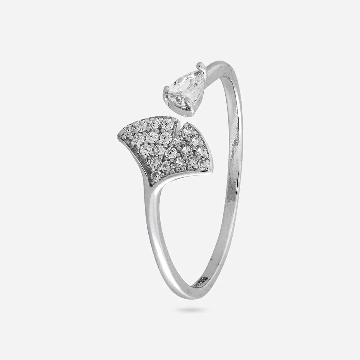 92.5 Silver Finger Ring 194874 - Image 6