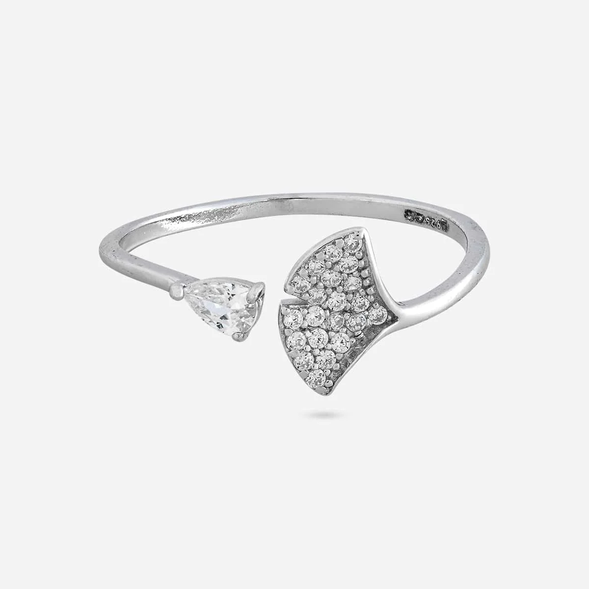 92.5 Silver Finger Ring 194874 - Image 8