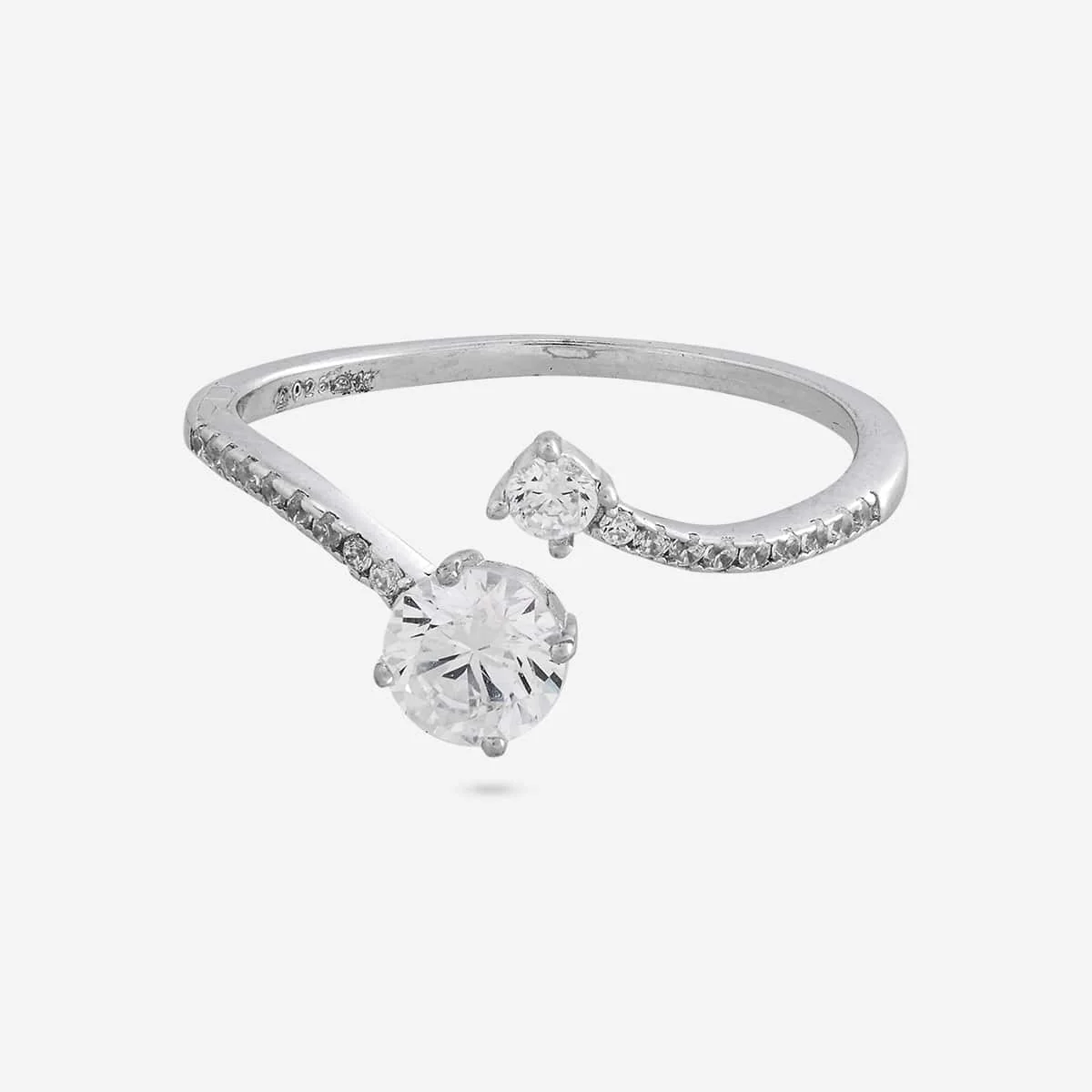 92.5 Silver Finger Ring 194898 - Image 7