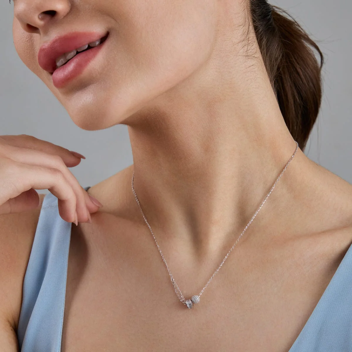 92.5 Silver Necklace 183205 - Image 3