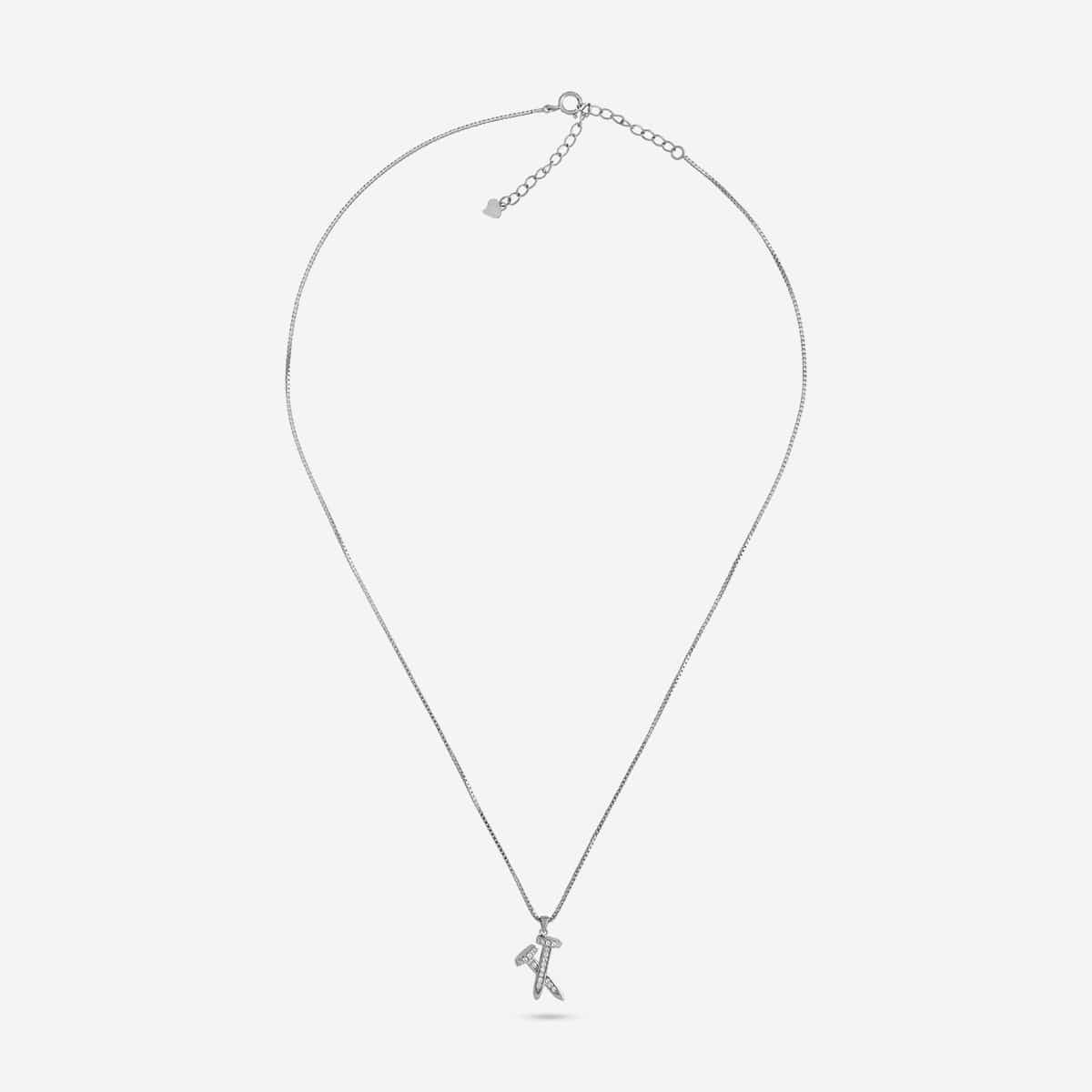 92.5 Silver Pendant with Chain 191486 - Image 4