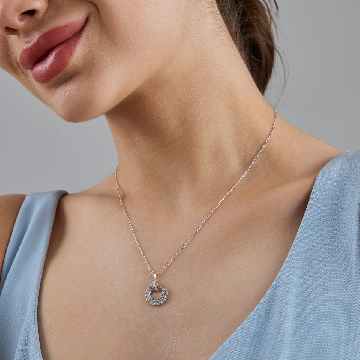 92.5 Silver Pendant with Chain 183164 - Image 3