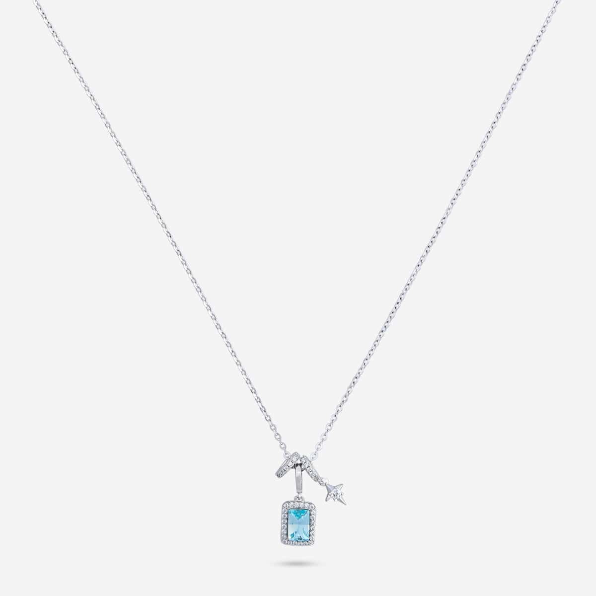 92.5 Silver Pendant With Chain 194174
