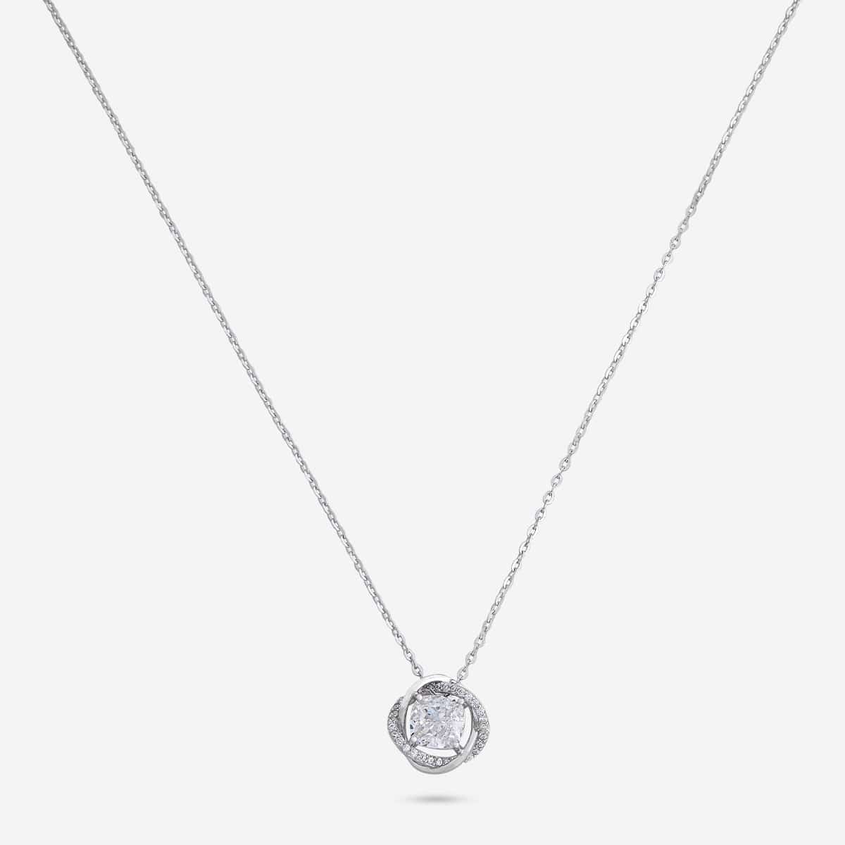 92.5 Silver Pendant With Chain 194226