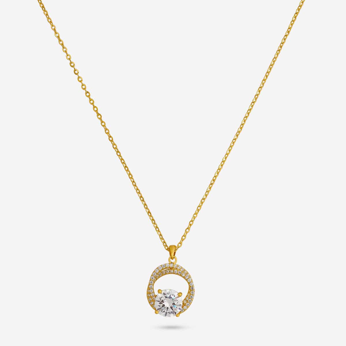 92.5 Silver Pendant With Chain 194359