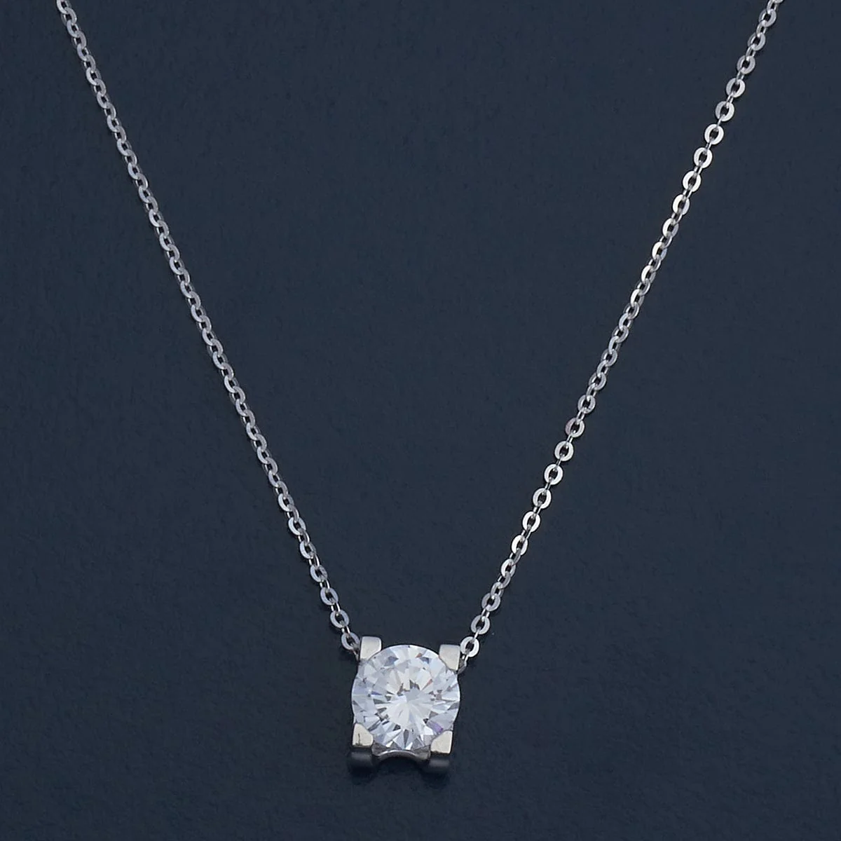 92.5 Silver Pendant with Chain and Earring Set 180981 - Image 2