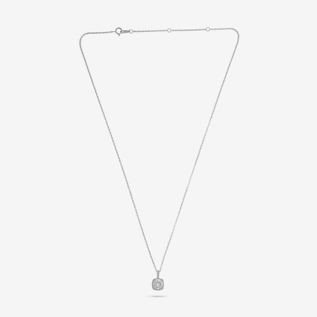 92.5 Silver Pendant with Chain and Earring Set 188216 - Image 4