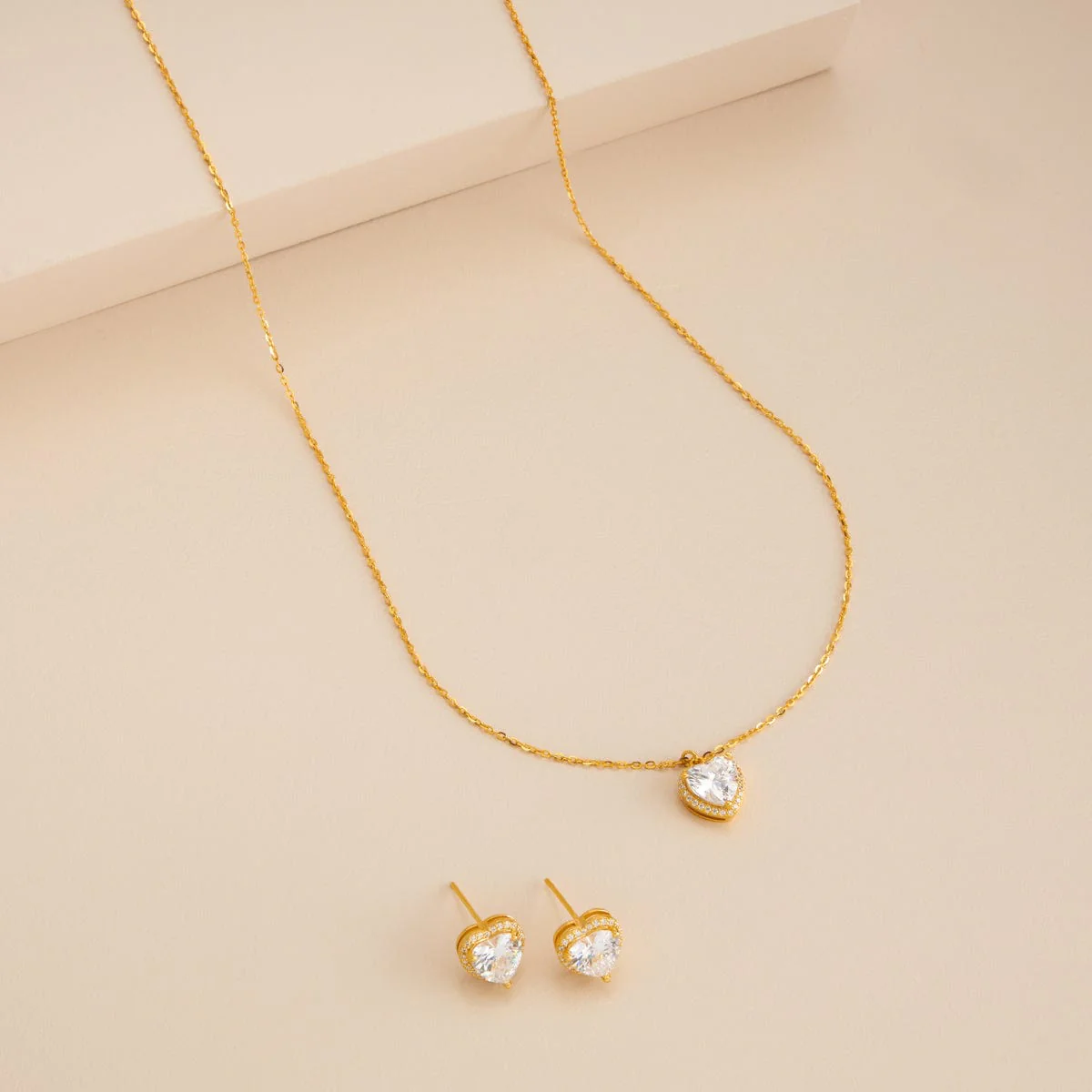 92.5 Silver Pendant with Chain and Earring Set 188219 - Image 2