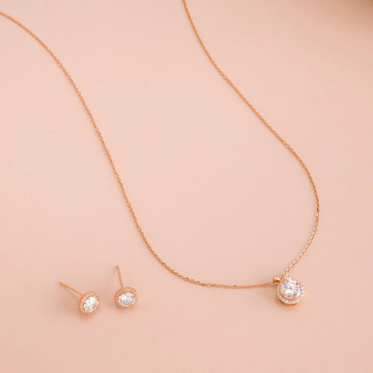 92.5 Silver Pendant with Chain and Earring Set 188236 - Image 2