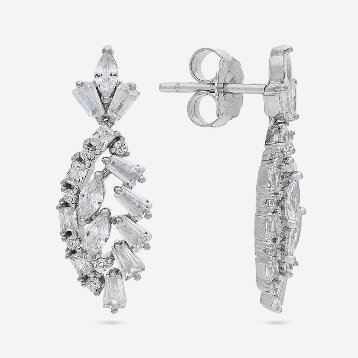 92.5 Silver Pendant With Chain and Earring Set 191354 - Image 10
