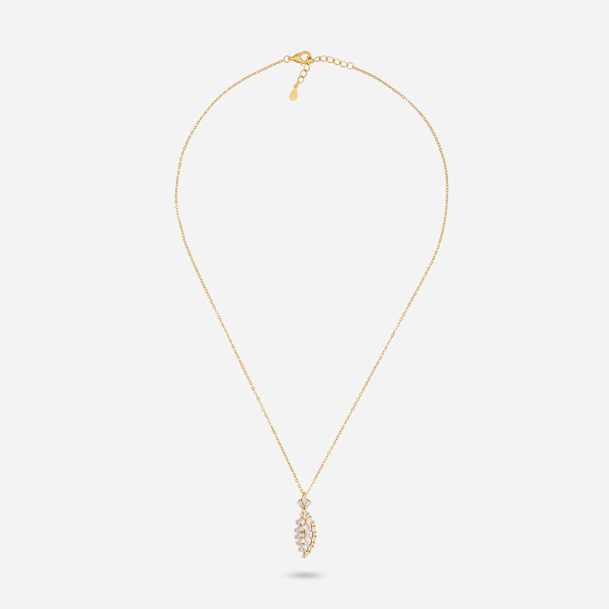 92.5 Silver Pendant With Chain and Earring Set 191354 - Image 3