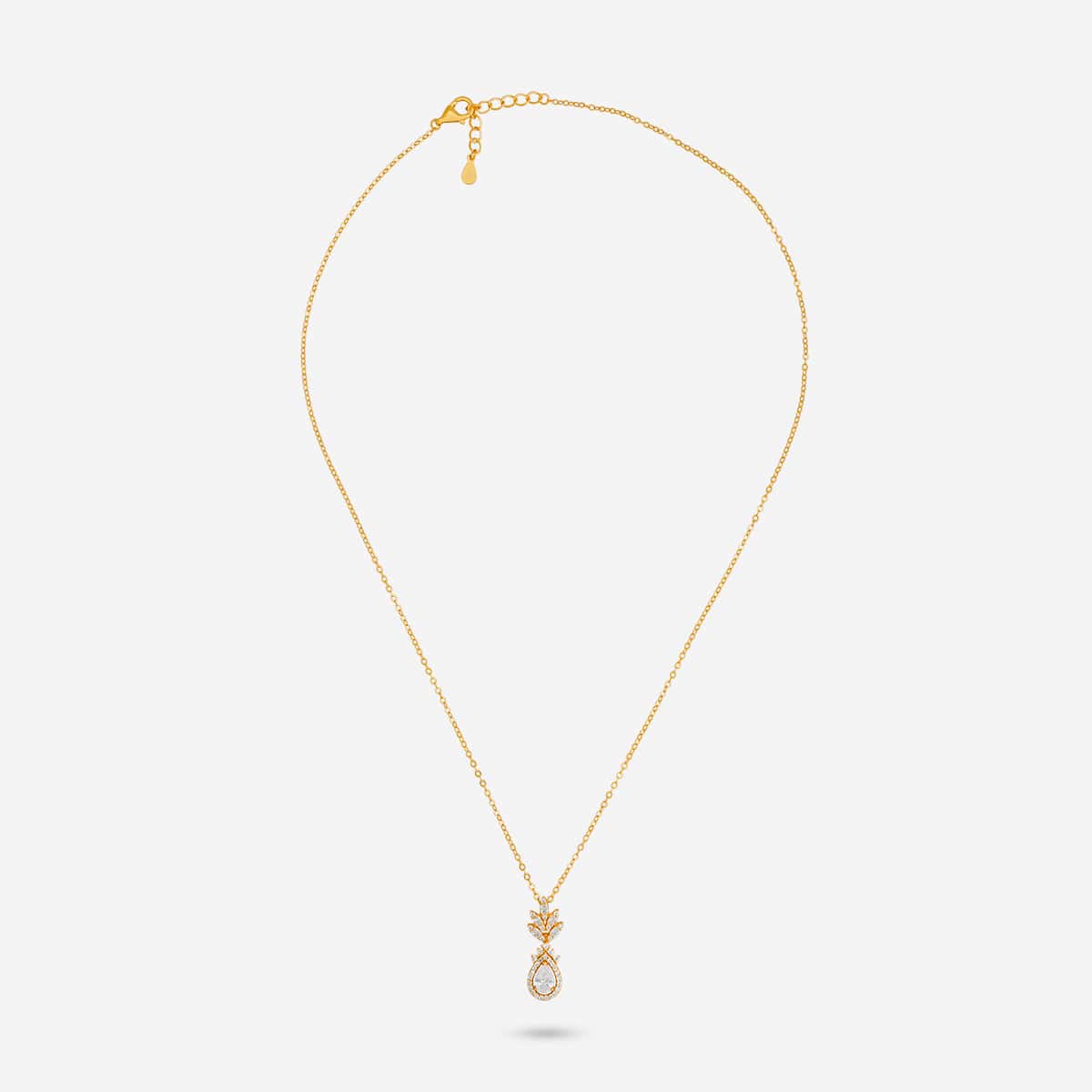 92.5 Silver Pendant With Chain and Earring Set 191360 - Image 3
