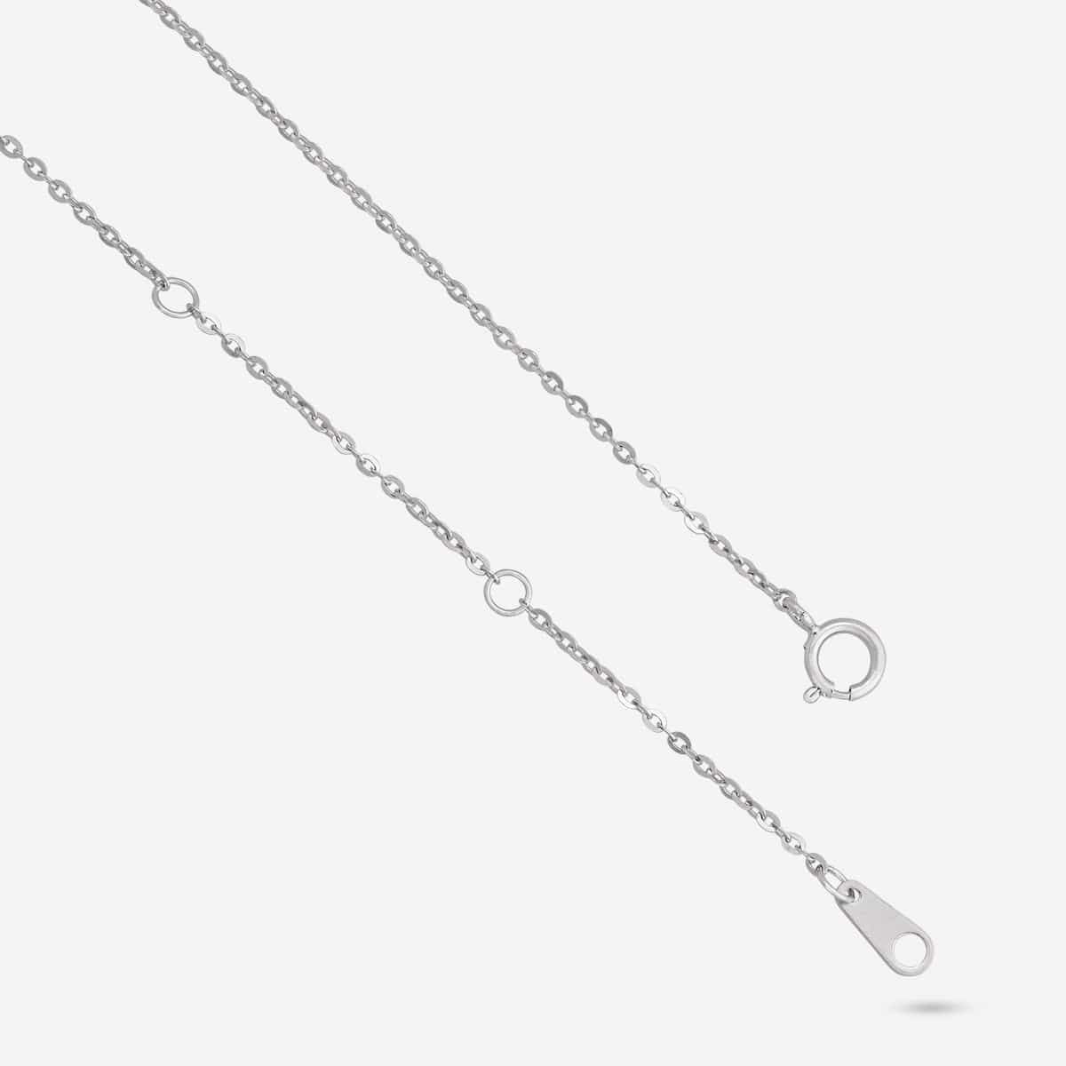 92.5 Silver Pendant With Chain and Earring Set 191387 - Image 11