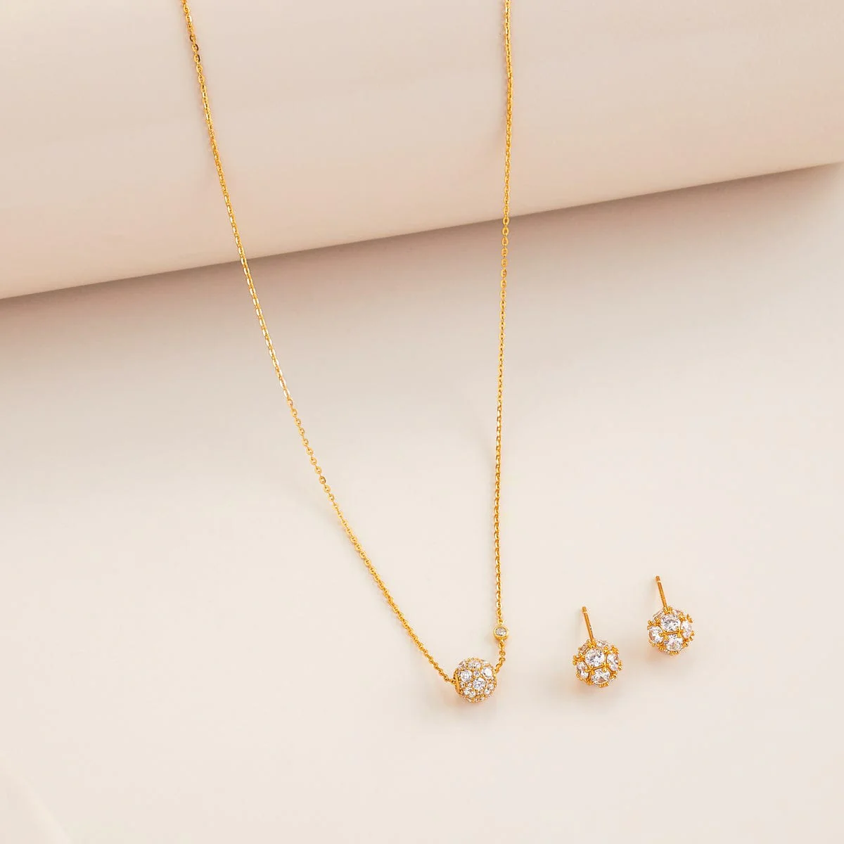 92.5 Silver Pendant With Chain and Earring Set 191387 - Image 2