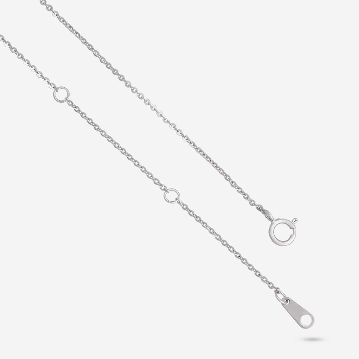 92.5 Silver Pendant With Chain and Earring Set 191388 - Image 11