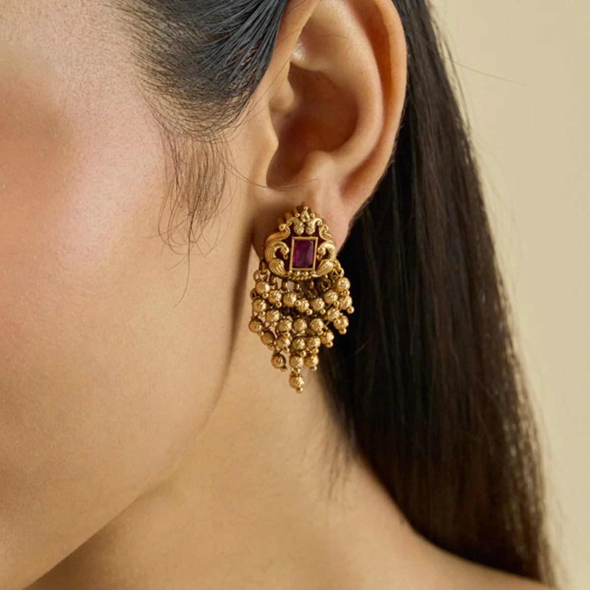 Antique Earring 181502 - Image 2