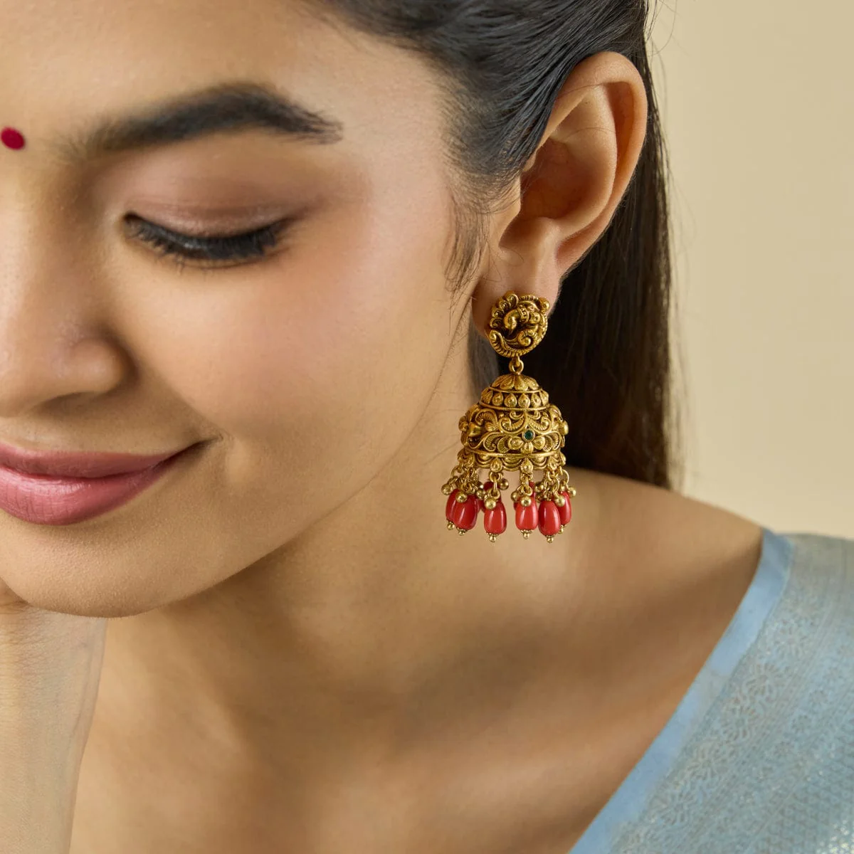 Antique Earring 182553 - Image 2