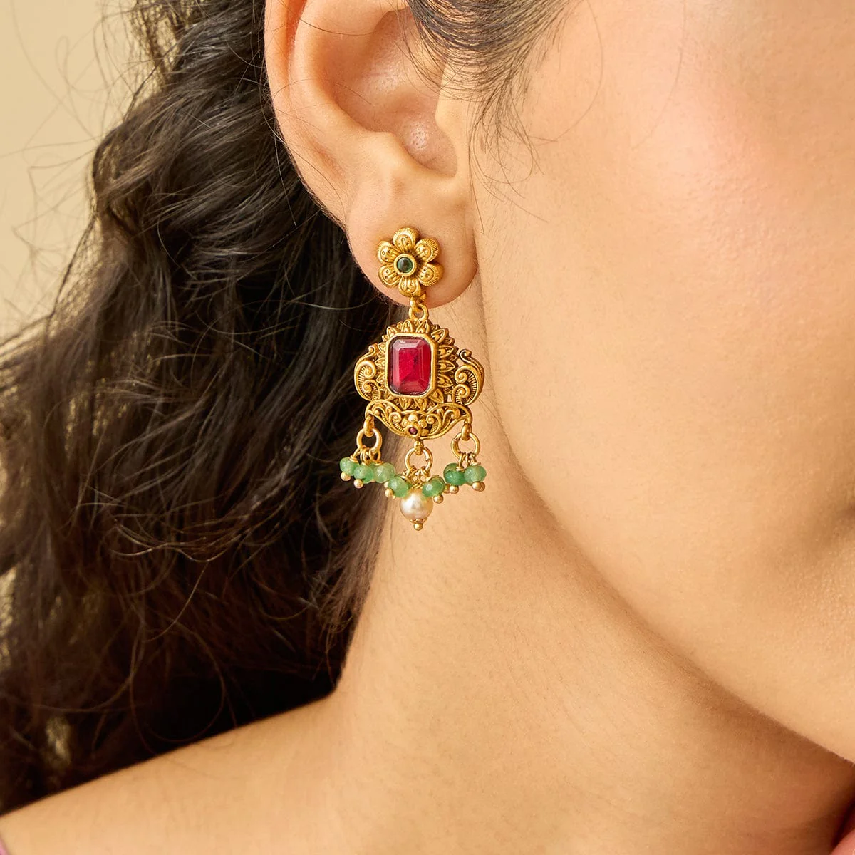 Antique Earring 185206 - Image 3