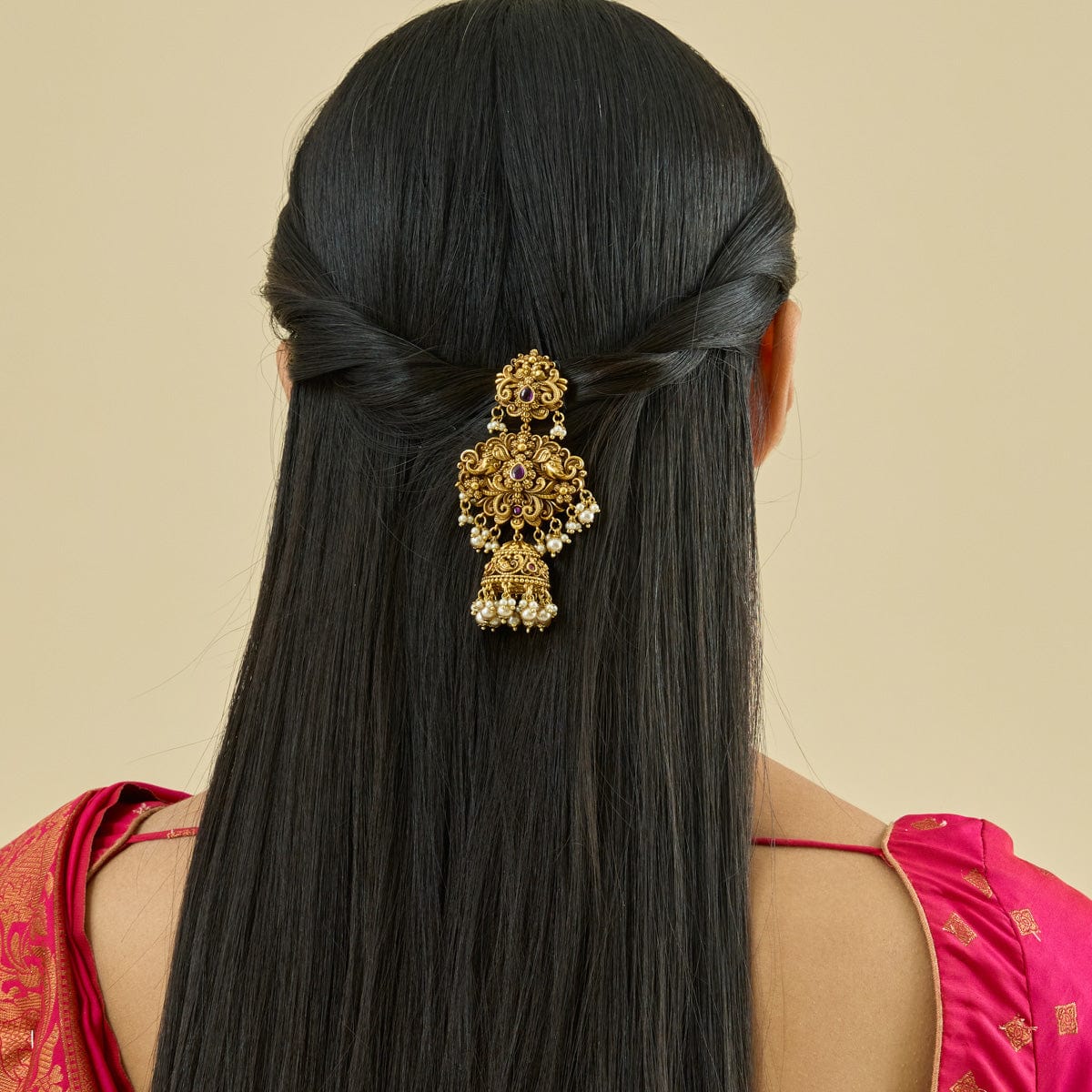 Antique Hair Brooch 185159 - Image 2